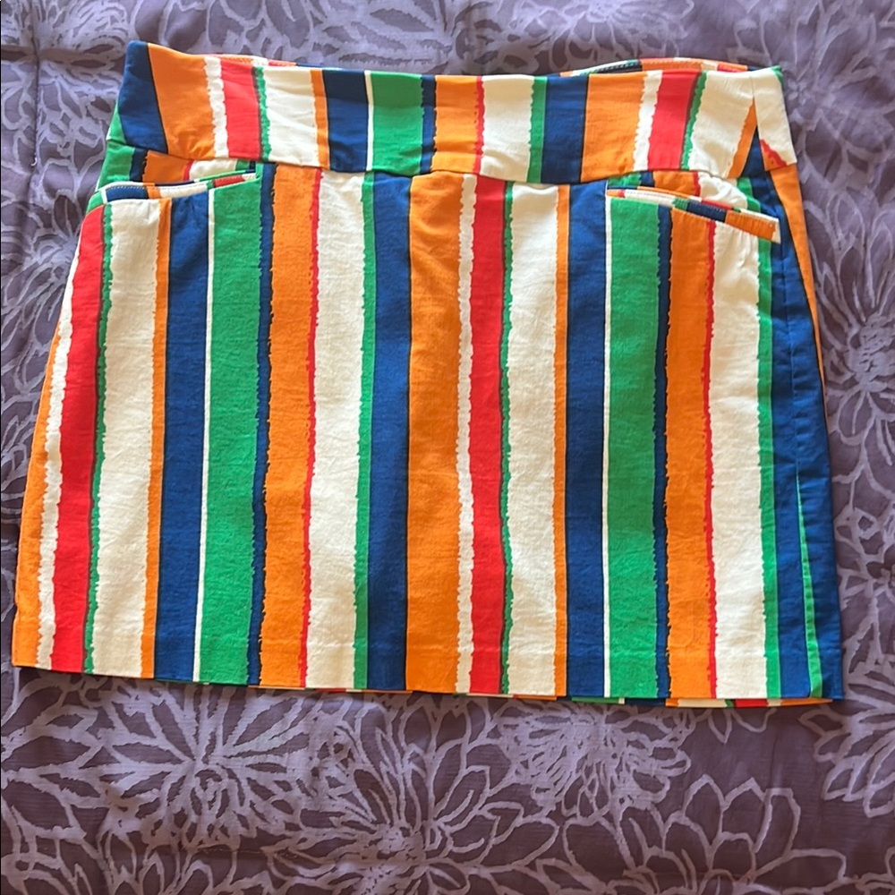 Attyre Striped Pull On Skort